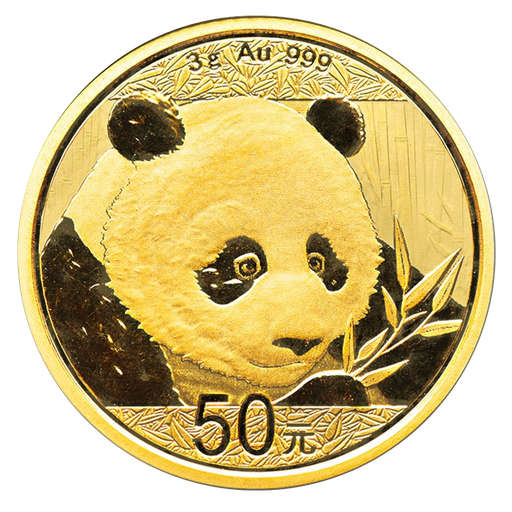 [10685] China Panda 3g Goldmünze 2018