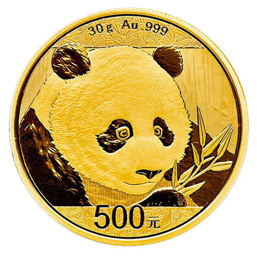 [10684] China Panda 30g Goldmünze 2018
