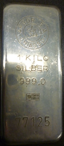 [40002] 1 kilo Silberbarren - LBMA zertifiziert