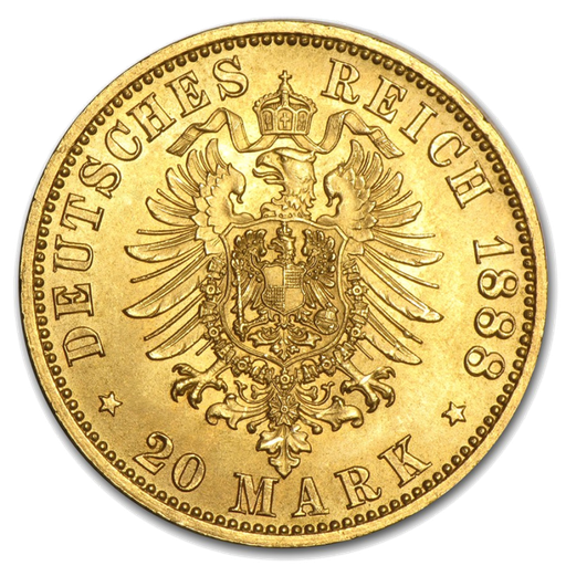 [10840] 10 Mark Kaiser Friedrich III Goldmünze | Preußen | 1888