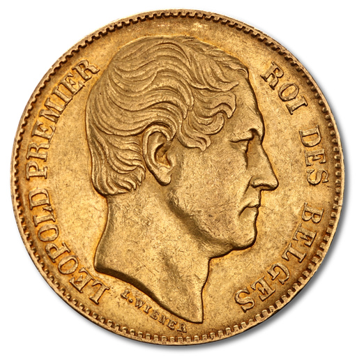 [10303] 20 Franken Leopold I Goldmünze | 1831-1865 | Belgien