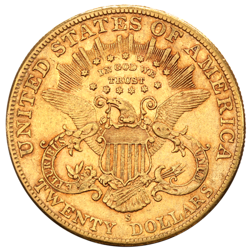 [118215] 20 Dollar Double Eagle Liberty Head Goldmünze | 1850-1907