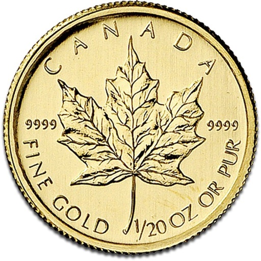 [10426] Maple Leaf 1/20oz Goldmünze versch. Jahrgänge