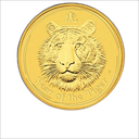 Lunar II Tiger 1/2oz Goldmünze 2010