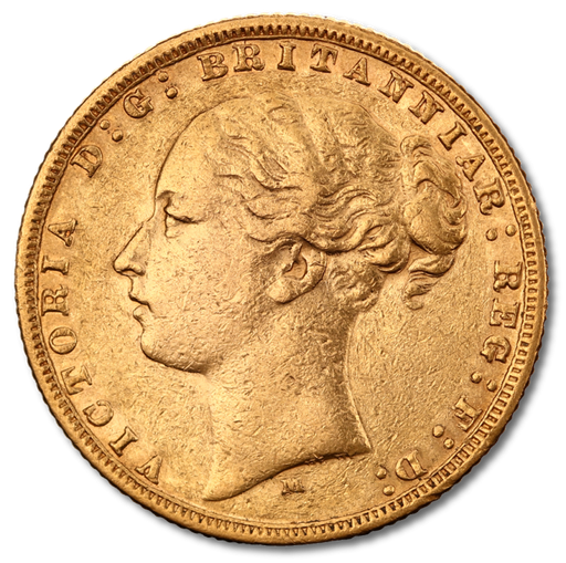 [10929] Sovereign Victoria Jugend Goldmünze | 1838-1887