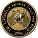 Nugget/Känguru 1/10oz Goldmünze 2002