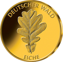 20 Euro Deutscher Wald Eiche 1/8 oz Goldmünze 2010 (A)